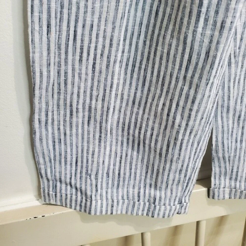 7 for all mankind blue and white jumpsuit medium nwt